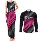 New Zealand Silver Fern Rugby Custom Couples Matching Tank Maxi Dress and Long Sleeve Button Shirt 2025 All Black Go Champions - Aussie Hoodie