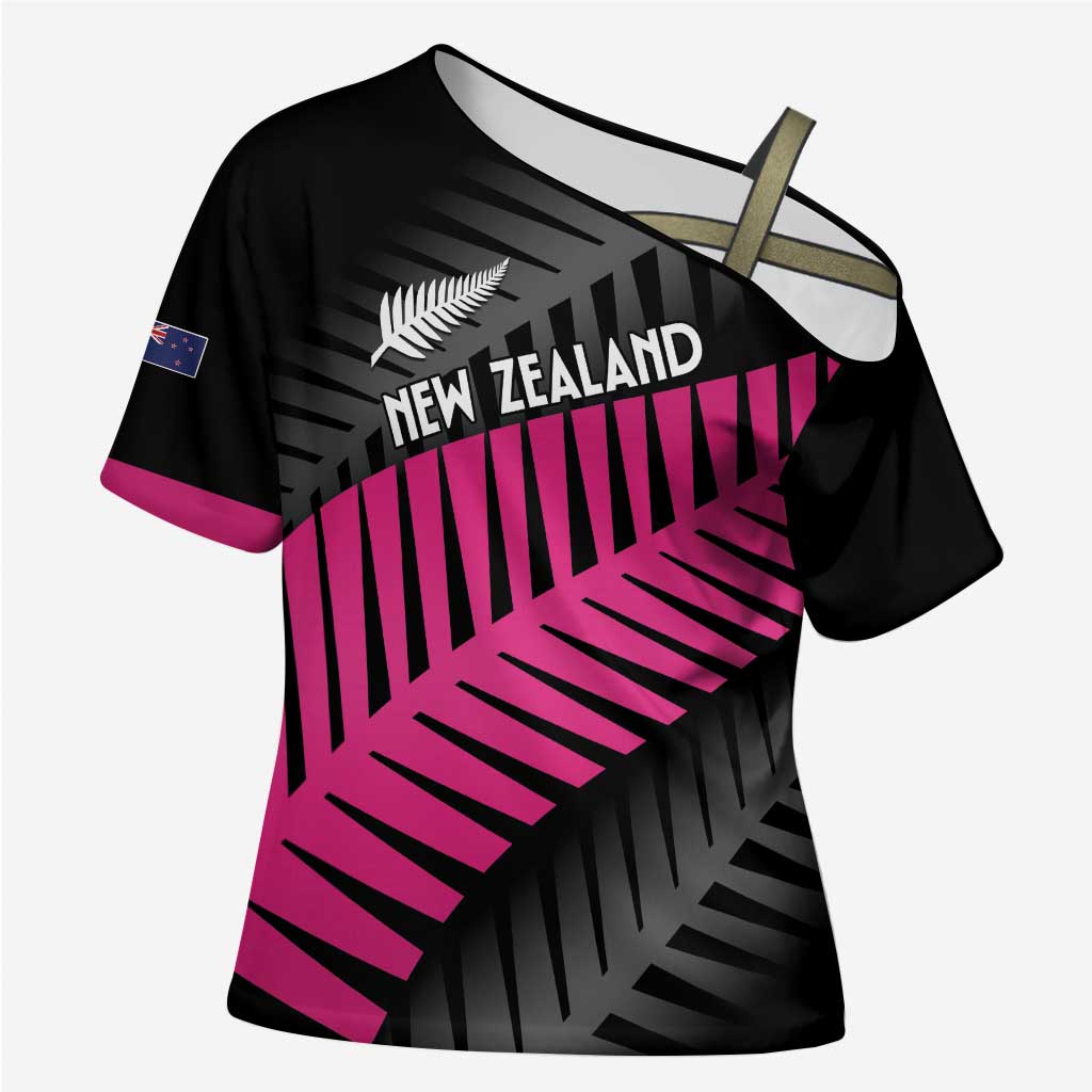 New Zealand Silver Fern Rugby Custom Cross Shoulder Shirt 2025 All Black Go Champions - Aussie Hoodie