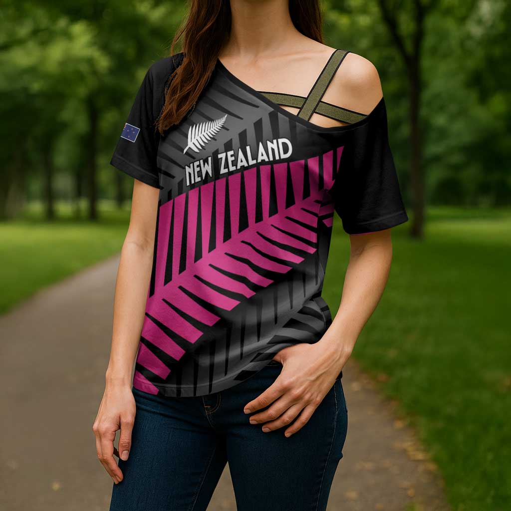 New Zealand Silver Fern Rugby Custom Cross Shoulder Shirt 2025 All Black Go Champions - Aussie Hoodie