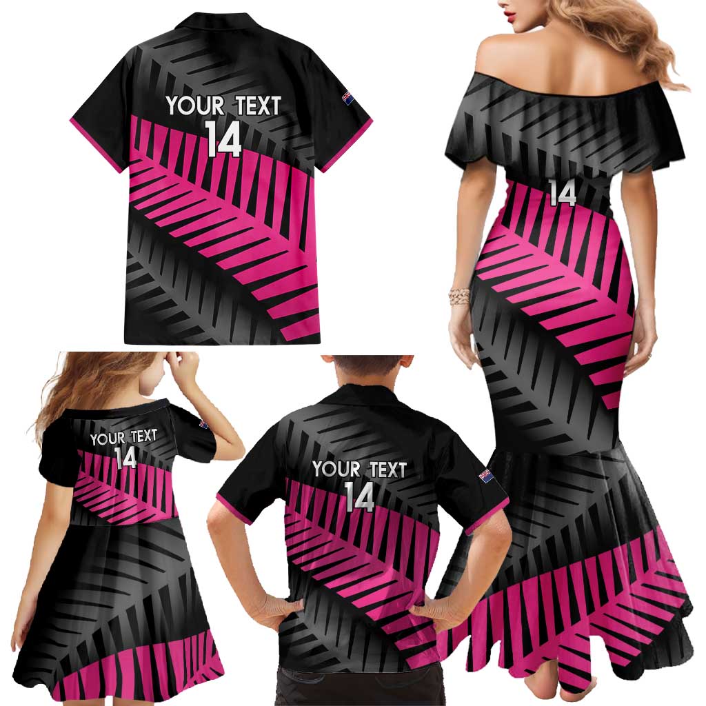 New Zealand Silver Fern Rugby Custom Family Matching Mermaid Dress and Hawaiian Shirt 2025 All Black Go Champions - Aussie Hoodie