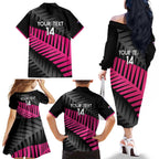 New Zealand Silver Fern Rugby Custom Family Matching Off The Shoulder Long Sleeve Dress and Hawaiian Shirt 2025 All Black Go Champions - Aussie Hoodie