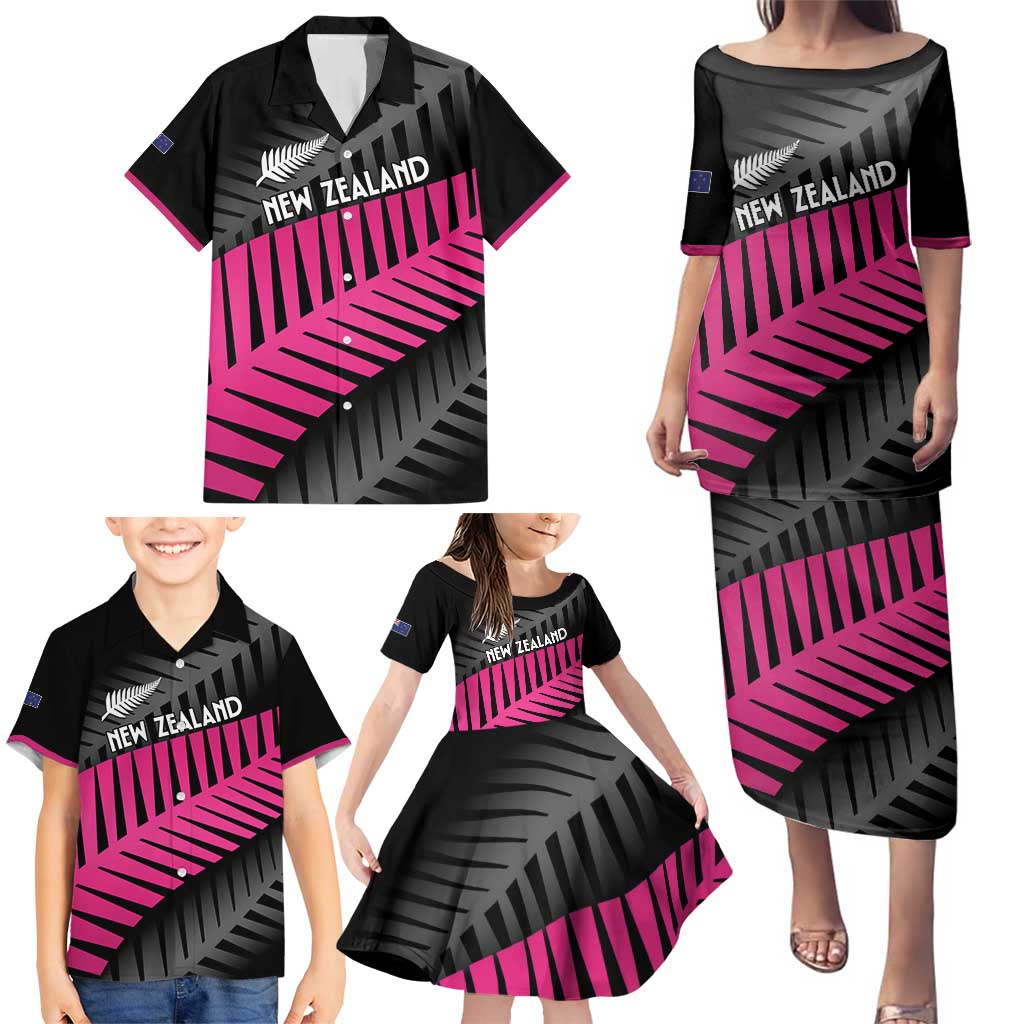 New Zealand Silver Fern Rugby Custom Family Matching Puletasi and Hawaiian Shirt 2025 All Black Go Champions - Aussie Hoodie