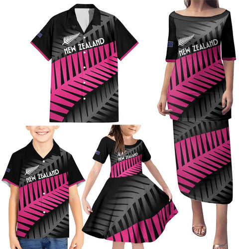New Zealand Silver Fern Rugby Custom Family Matching Puletasi and Hawaiian Shirt 2025 All Black Go Champions - Aussie Hoodie