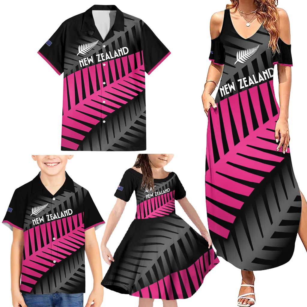 New Zealand Silver Fern Rugby Custom Family Matching Summer Maxi Dress and Hawaiian Shirt 2025 All Black Go Champions - Aussie Hoodie