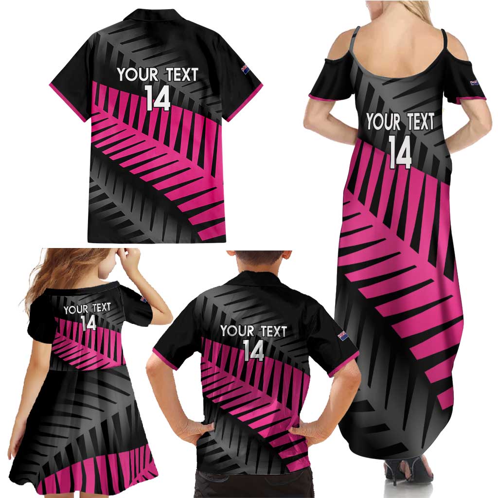 New Zealand Silver Fern Rugby Custom Family Matching Summer Maxi Dress and Hawaiian Shirt 2025 All Black Go Champions - Aussie Hoodie