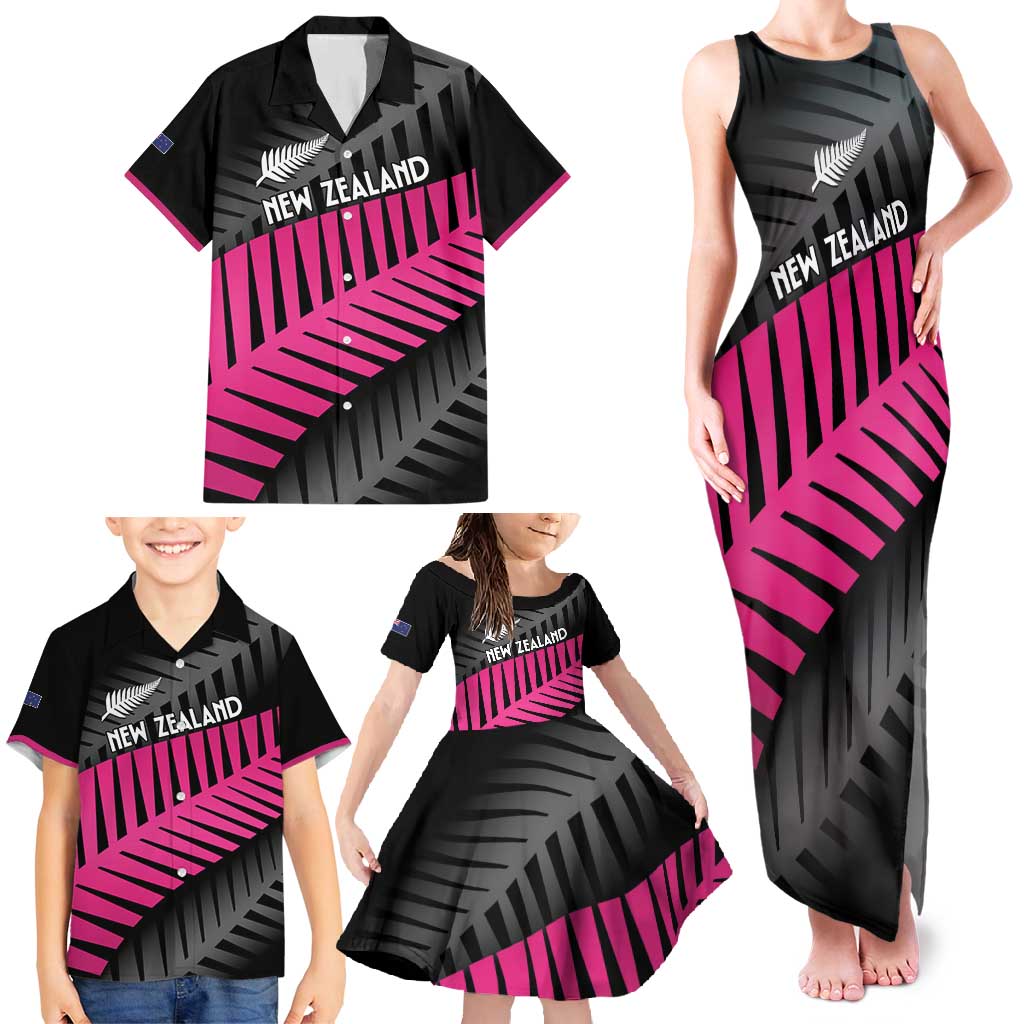 New Zealand Silver Fern Rugby Custom Family Matching Tank Maxi Dress and Hawaiian Shirt 2025 All Black Go Champions - Aussie Hoodie