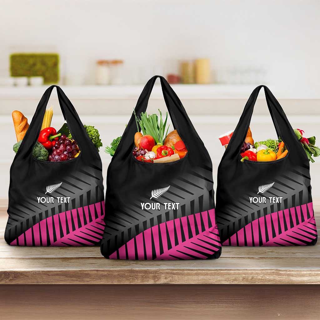 New Zealand Silver Fern Rugby Custom Grocery Bag 2025 All Black Go Champions - Aussie Hoodie