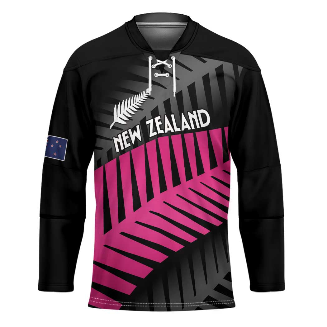 New Zealand Silver Fern Rugby Custom Hockey Jersey 2025 All Black Go Champions - Aussie Hoodie