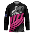 New Zealand Silver Fern Rugby Custom Hockey Jersey 2025 All Black Go Champions - Aussie Hoodie