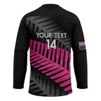 New Zealand Silver Fern Rugby Custom Hockey Jersey 2025 All Black Go Champions - Aussie Hoodie