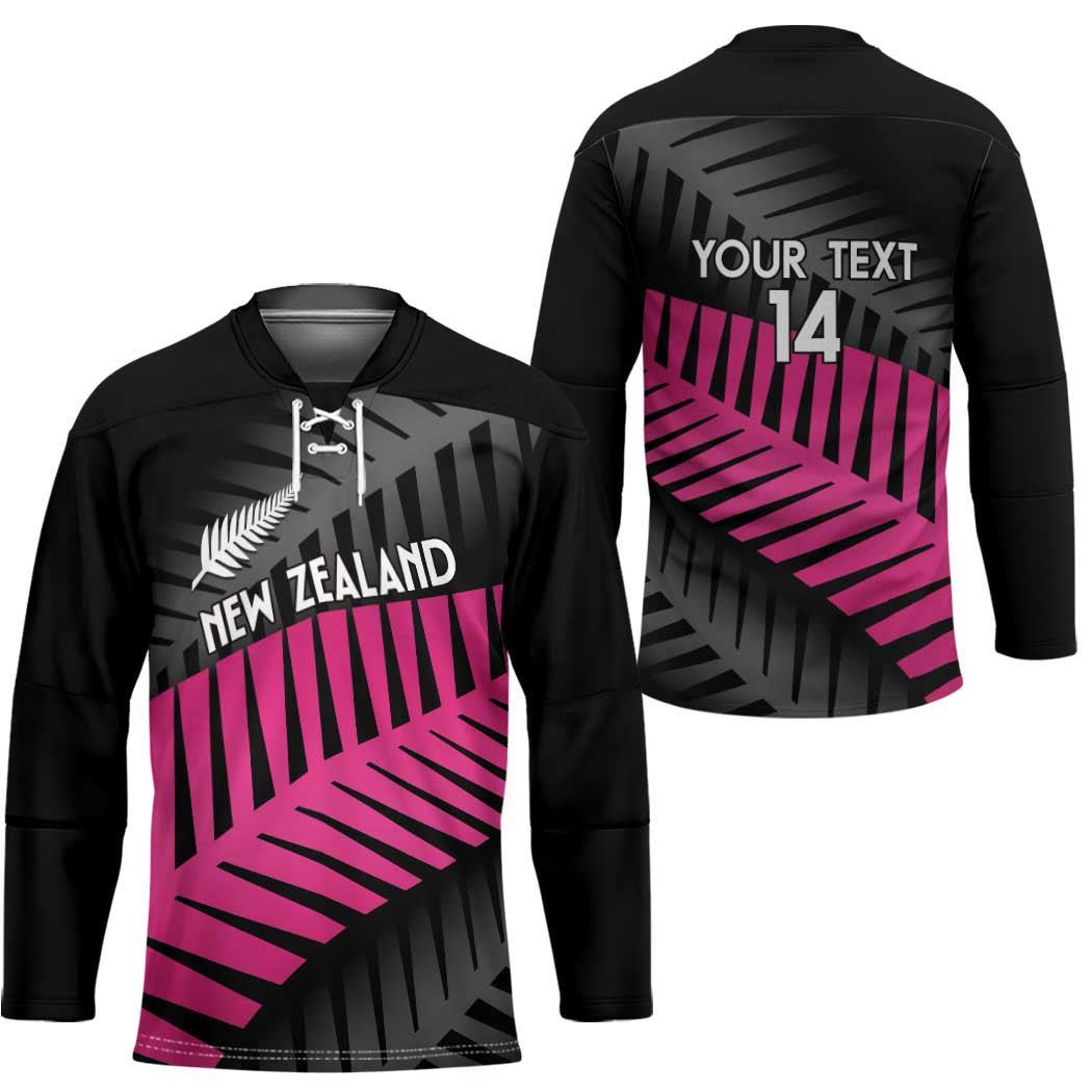 New Zealand Silver Fern Rugby Custom Hockey Jersey 2025 All Black Go Champions - Aussie Hoodie