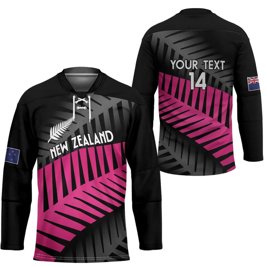 New Zealand Silver Fern Rugby Custom Hockey Jersey 2025 All Black Go Champions - Aussie Hoodie