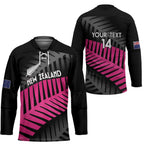 New Zealand Silver Fern Rugby Custom Hockey Jersey 2025 All Black Go Champions - Aussie Hoodie