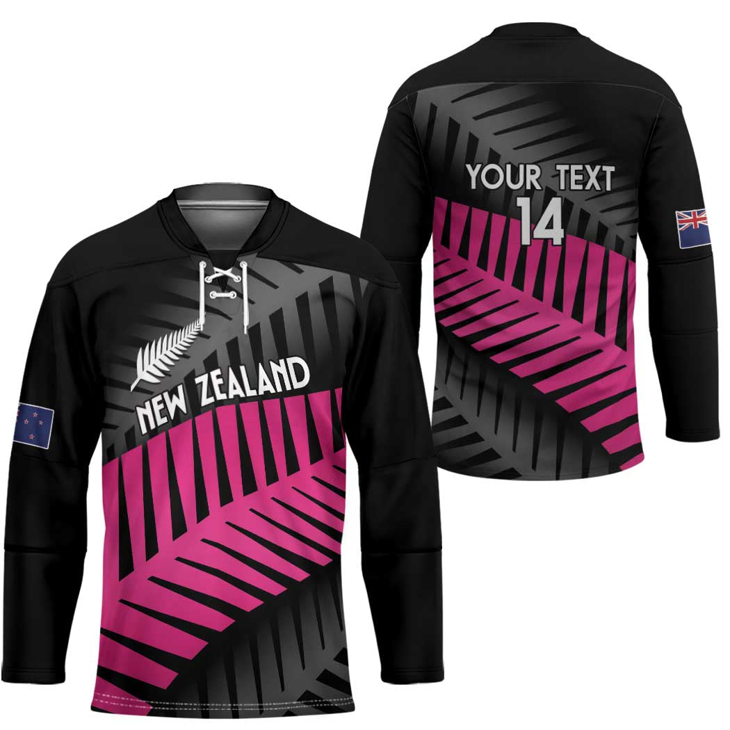 New Zealand Silver Fern Rugby Custom Hockey Jersey 2025 All Black Go Champions - Aussie Hoodie
