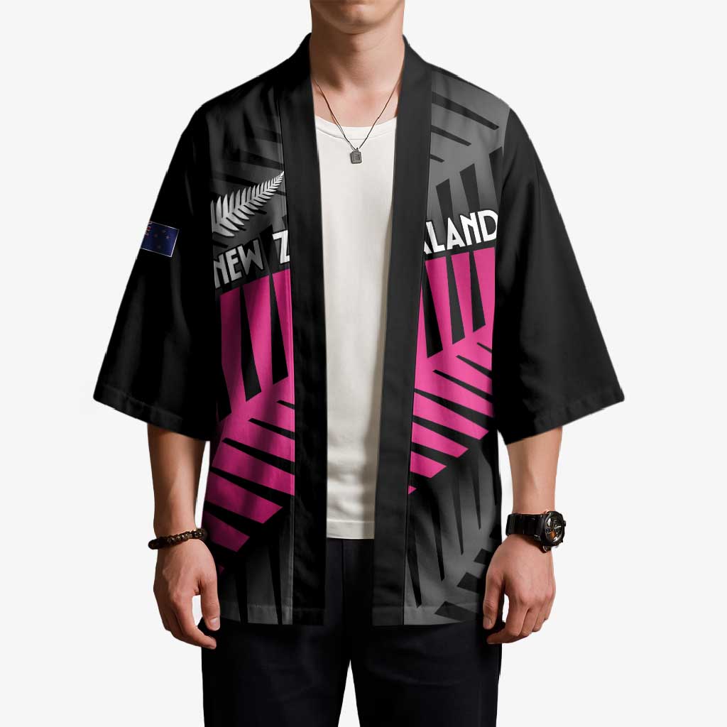 New Zealand Silver Fern Rugby Custom Kimono 2025 All Black Go Champions - Aussie Hoodie