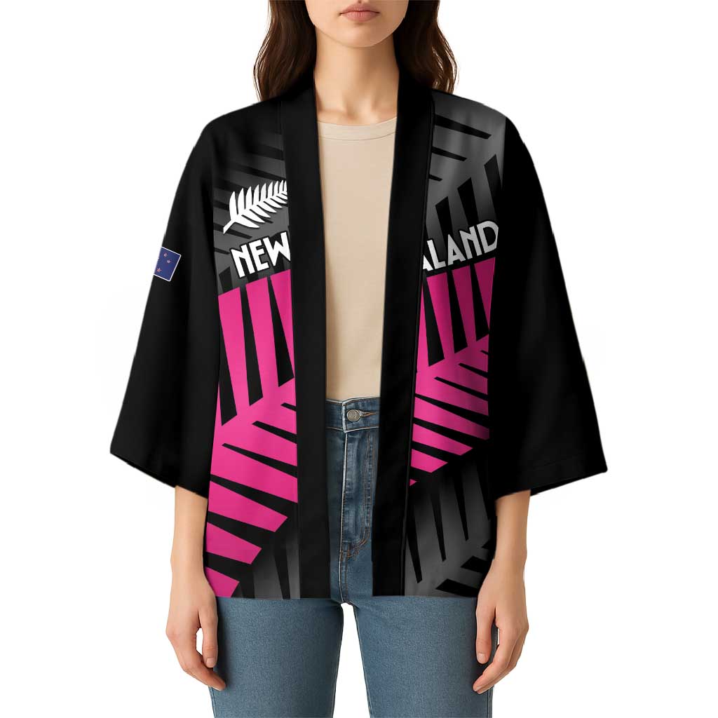 New Zealand Silver Fern Rugby Custom Kimono 2025 All Black Go Champions - Aussie Hoodie