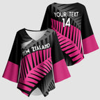 New Zealand Silver Fern Rugby Custom Kimono Sleeve Blouse 2025 All Black Go Champions - Aussie Hoodie