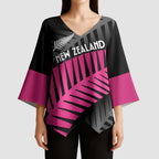 New Zealand Silver Fern Rugby Custom Kimono Sleeve Blouse 2025 All Black Go Champions - Aussie Hoodie