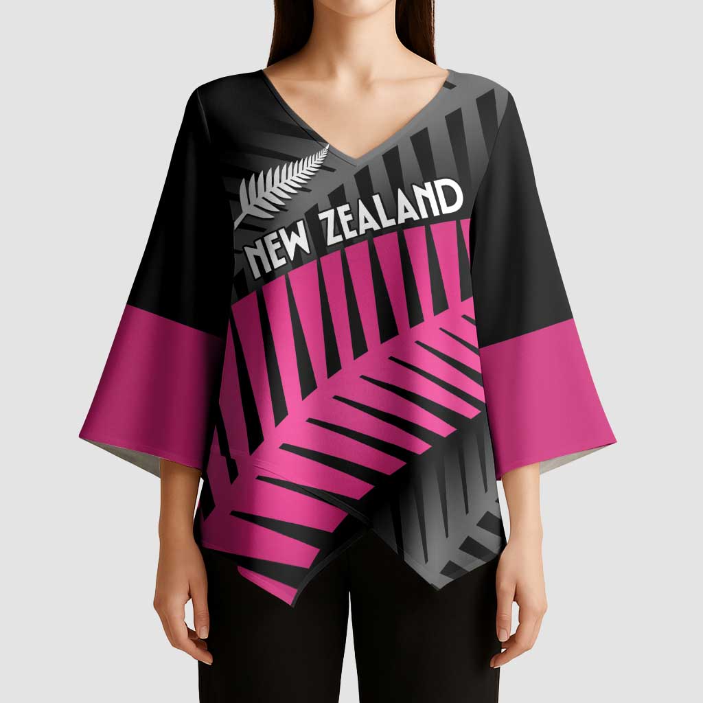 New Zealand Silver Fern Rugby Custom Kimono Sleeve Blouse 2025 All Black Go Champions - Aussie Hoodie