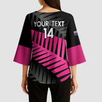 New Zealand Silver Fern Rugby Custom Kimono Sleeve Blouse 2025 All Black Go Champions - Aussie Hoodie