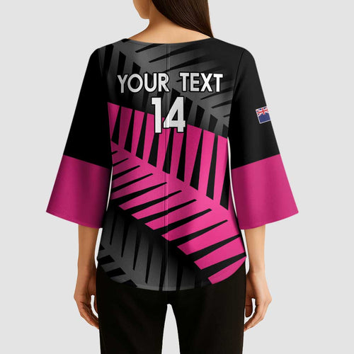 New Zealand Silver Fern Rugby Custom Kimono Sleeve Blouse 2025 All Black Go Champions - Aussie Hoodie