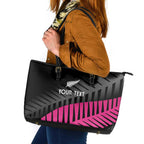 New Zealand Silver Fern Rugby Custom Leather Tote Bag 2025 All Black Go Champions - Aussie Hoodie