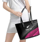 New Zealand Silver Fern Rugby Custom Leather Tote Bag 2025 All Black Go Champions - Aussie Hoodie