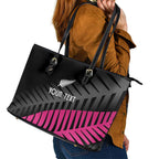 New Zealand Silver Fern Rugby Custom Leather Tote Bag 2025 All Black Go Champions - Aussie Hoodie