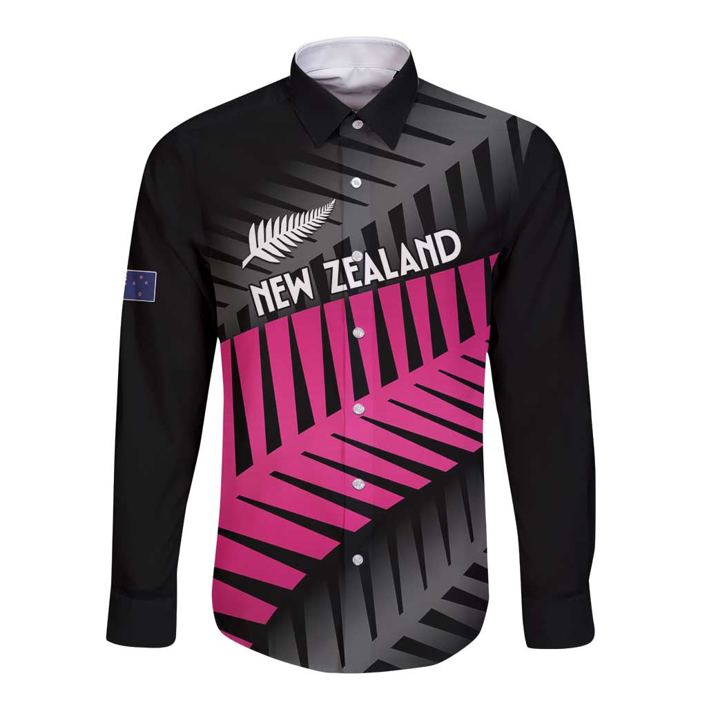 New Zealand Silver Fern Rugby Custom Long Sleeve Button Shirt 2025 All Black Go Champions - Aussie Hoodie