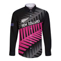 New Zealand Silver Fern Rugby Custom Long Sleeve Button Shirt 2025 All Black Go Champions - Aussie Hoodie