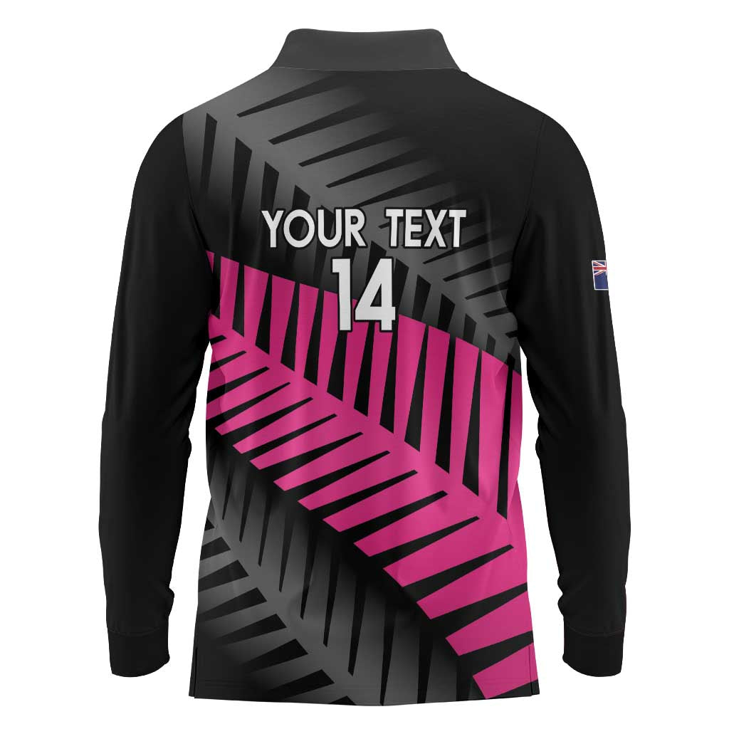 New Zealand Silver Fern Rugby Custom Long Sleeve Polo Shirt 2025 All Black Go Champions - Aussie Hoodie