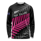 New Zealand Silver Fern Rugby Custom Long Sleeve Shirt 2025 All Black Go Champions - Aussie Hoodie