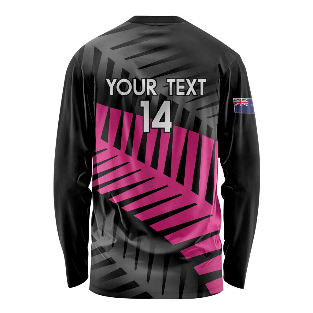 New Zealand Silver Fern Rugby Custom Long Sleeve Shirt 2025 All Black Go Champions - Aussie Hoodie
