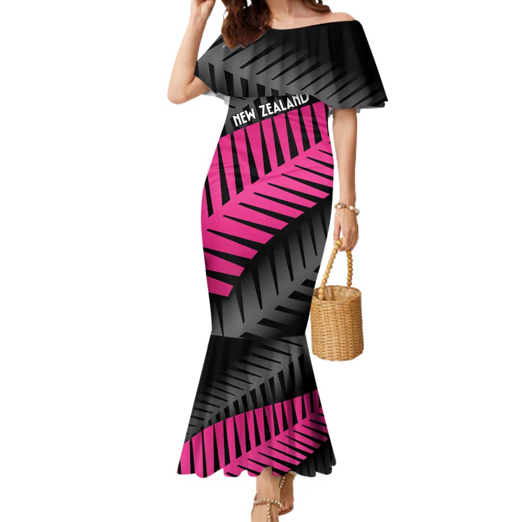 New Zealand Silver Fern Rugby Custom Mermaid Dress 2025 All Black Go Champions - Aussie Hoodie
