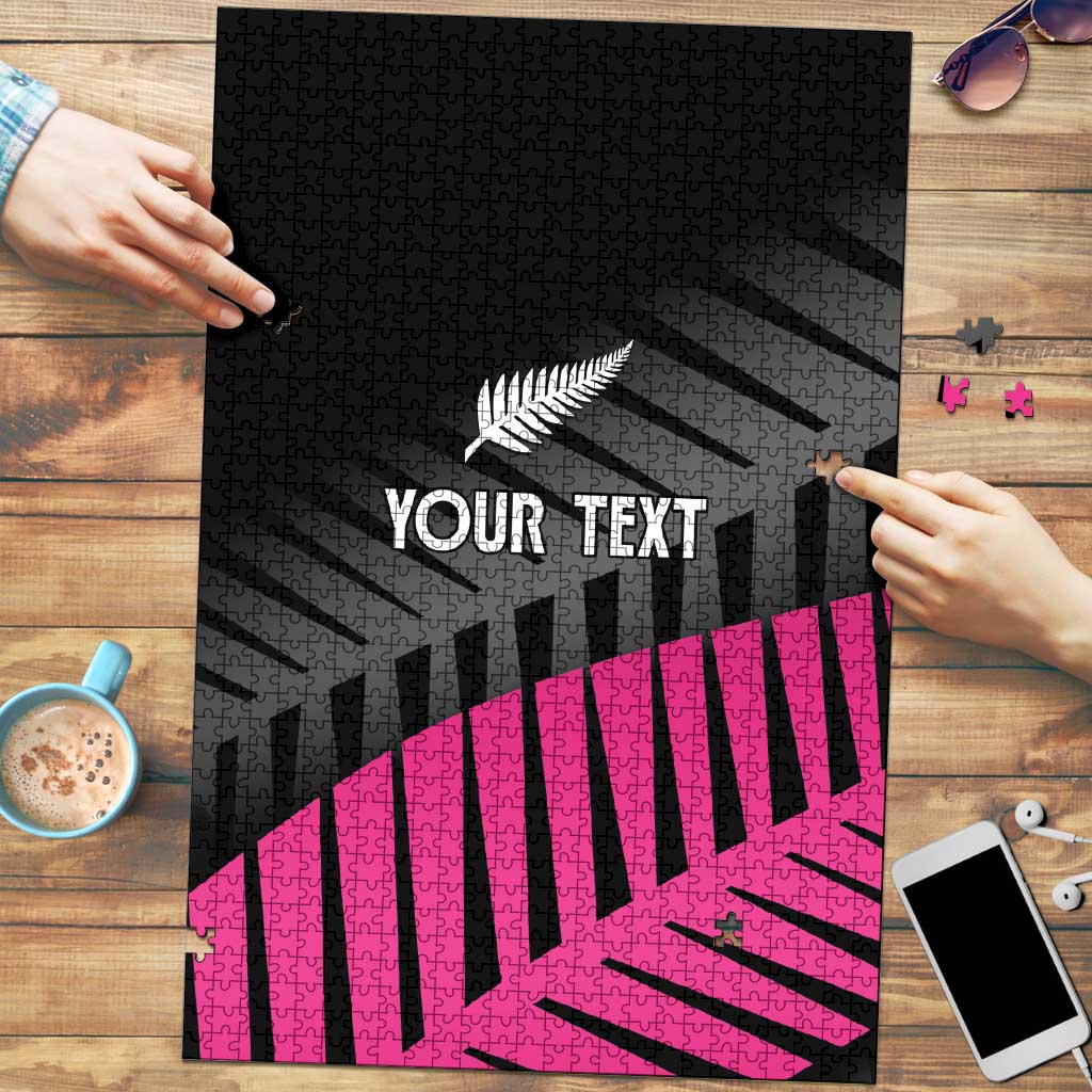 New Zealand Silver Fern Rugby Custom Puzzle 2025 All Black Go Champions - Aussie Hoodie