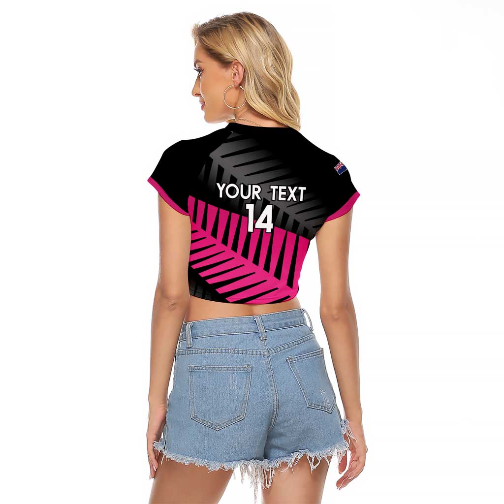 New Zealand Silver Fern Rugby Custom Raglan Cropped T Shirt 2025 All Black Go Champions - Aussie Hoodie