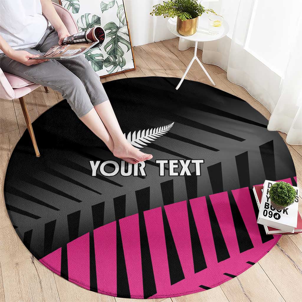 New Zealand Silver Fern Rugby Custom Round Carpet 2025 All Black Go Champions - Aussie Hoodie
