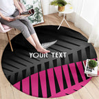 New Zealand Silver Fern Rugby Custom Round Carpet 2025 All Black Go Champions - Aussie Hoodie
