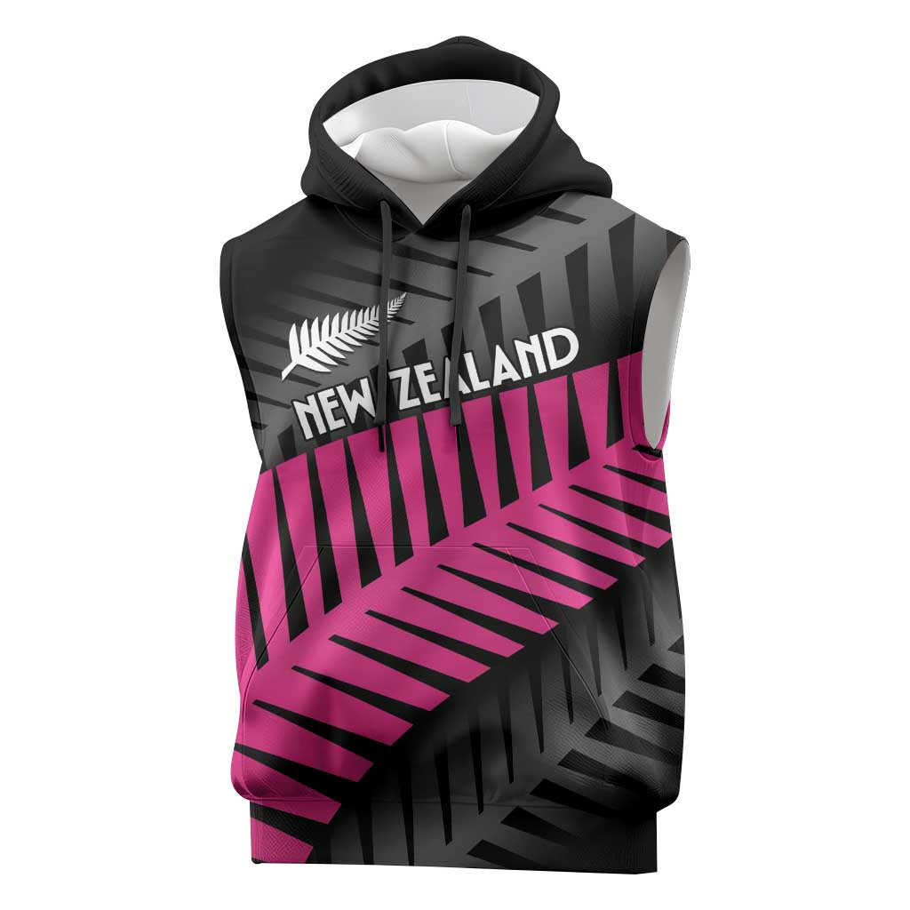 New Zealand Silver Fern Rugby Custom Sleeveless Hoodie 2025 All Black Go Champions - Aussie Hoodie
