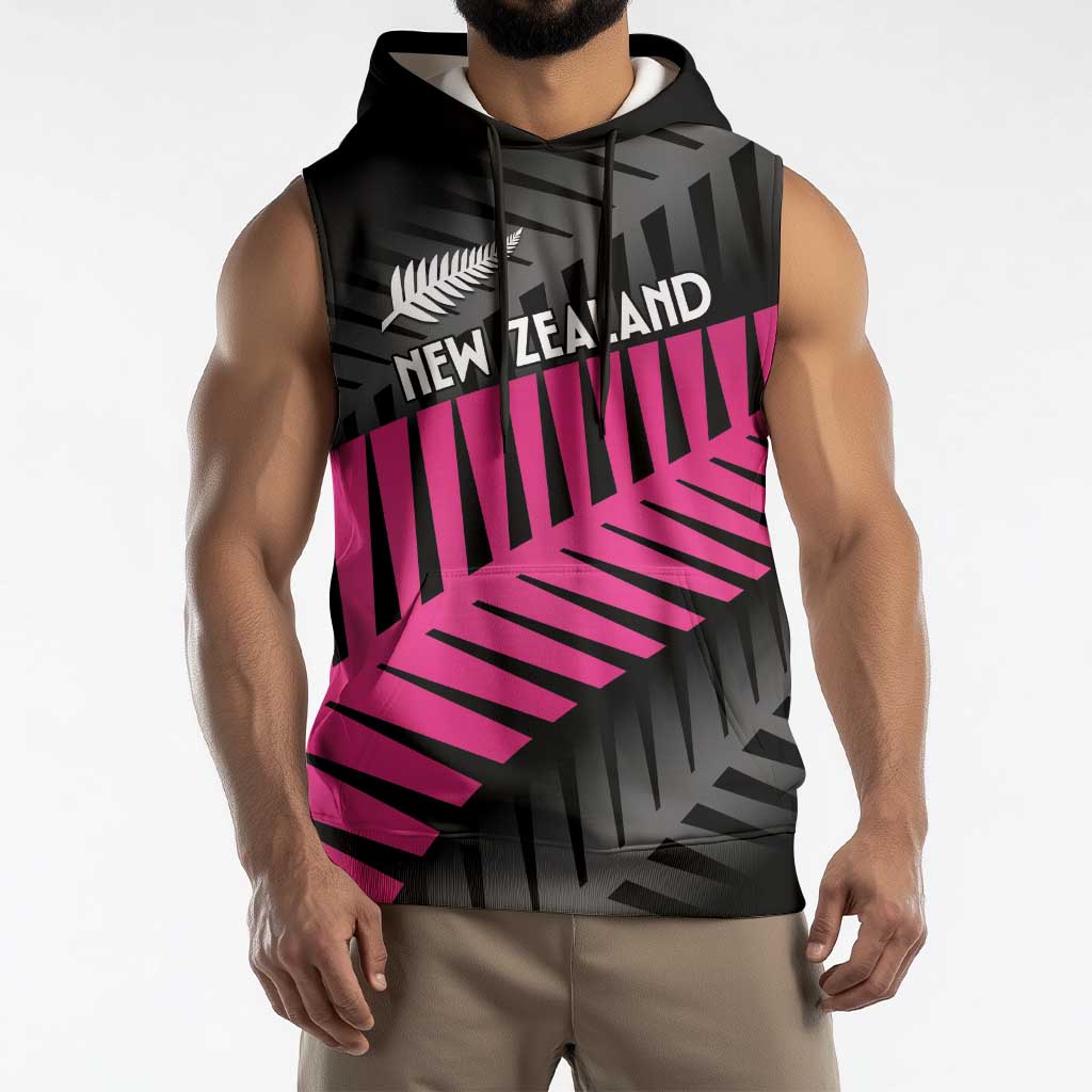 New Zealand Silver Fern Rugby Custom Sleeveless Hoodie 2025 All Black Go Champions - Aussie Hoodie