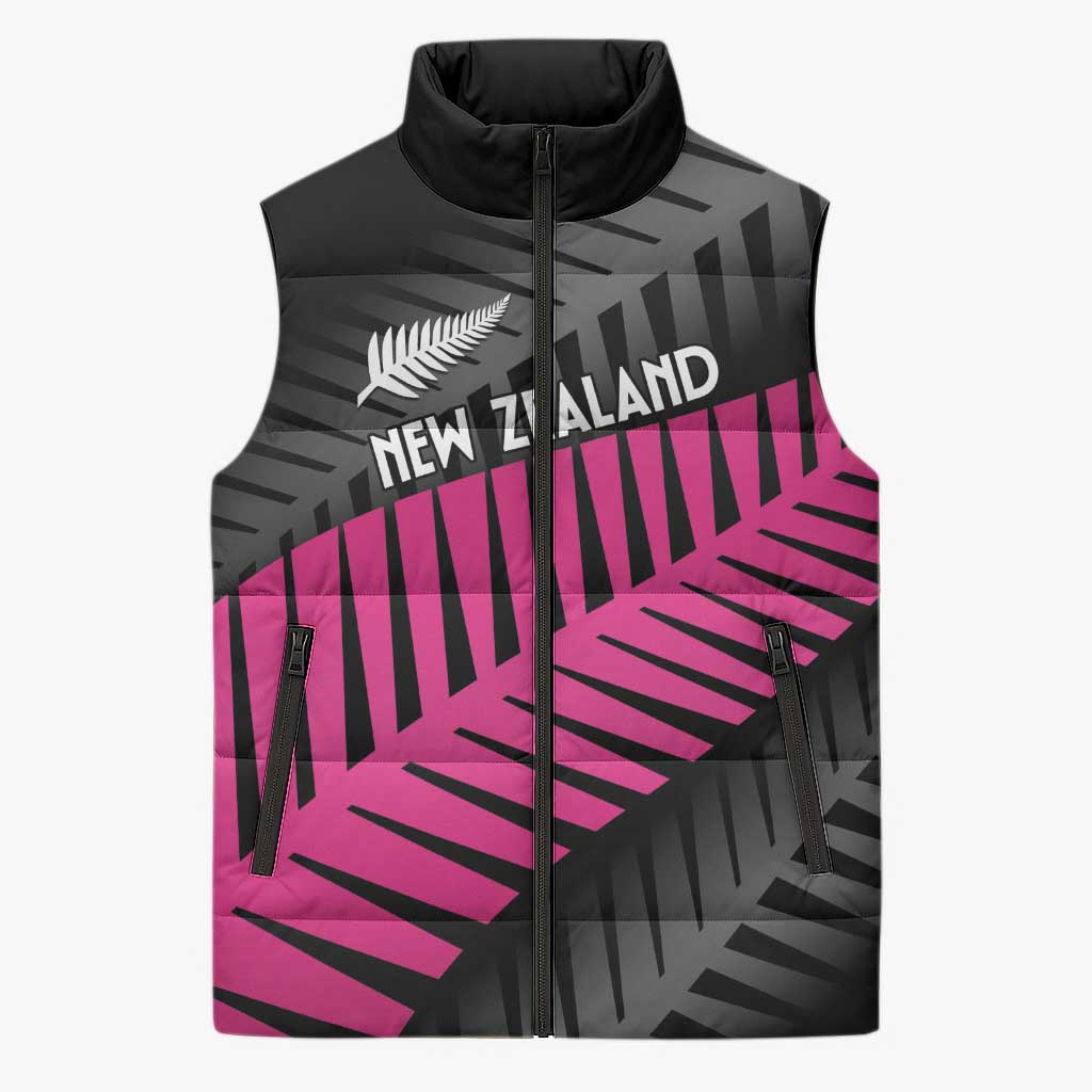 New Zealand Silver Fern Rugby Custom Sleeveless Puffer Jacket 2025 All Black Go Champions - Aussie Hoodie