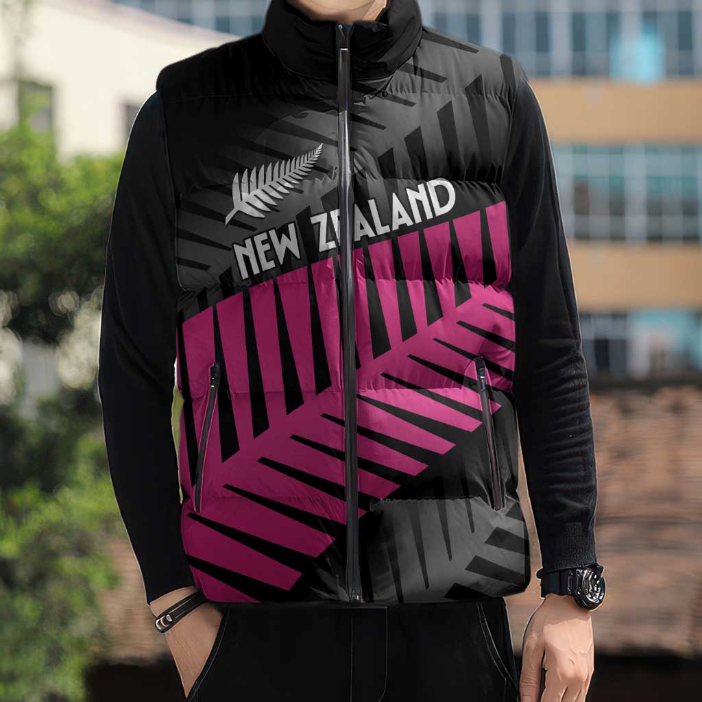 New Zealand Silver Fern Rugby Custom Sleeveless Puffer Jacket 2025 All Black Go Champions - Aussie Hoodie