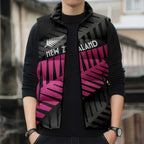 New Zealand Silver Fern Rugby Custom Sleeveless Puffer Jacket 2025 All Black Go Champions - Aussie Hoodie