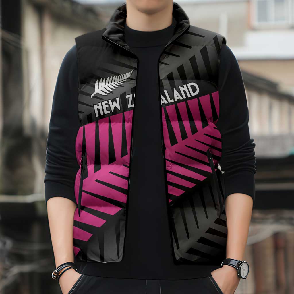 New Zealand Silver Fern Rugby Custom Sleeveless Puffer Jacket 2025 All Black Go Champions - Aussie Hoodie