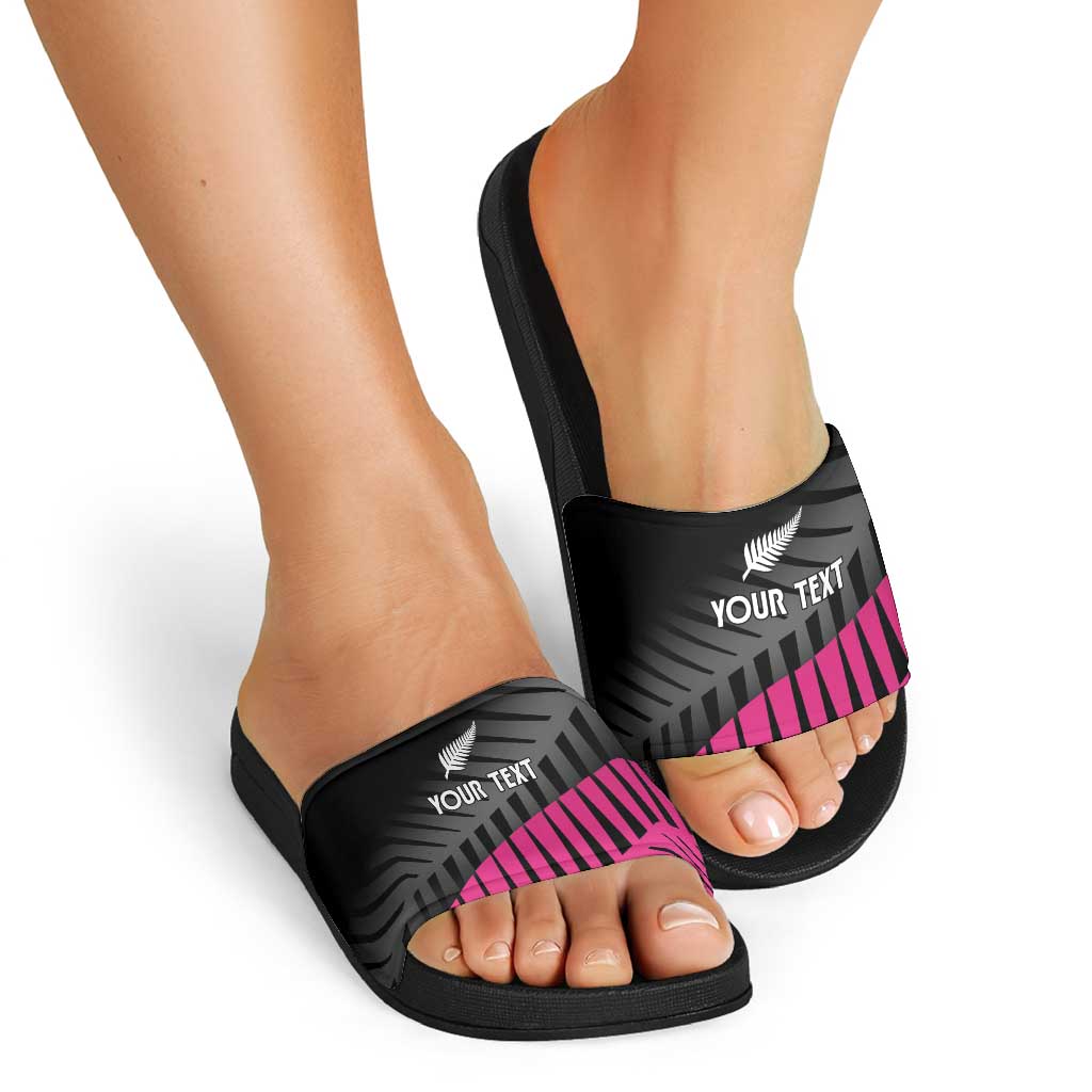 New Zealand Silver Fern Rugby Custom Slide Sandals 2025 All Black Go Champions - Aussie Hoodie
