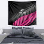 New Zealand Silver Fern Rugby Custom Tapestry 2025 All Black Go Champions - Aussie Hoodie