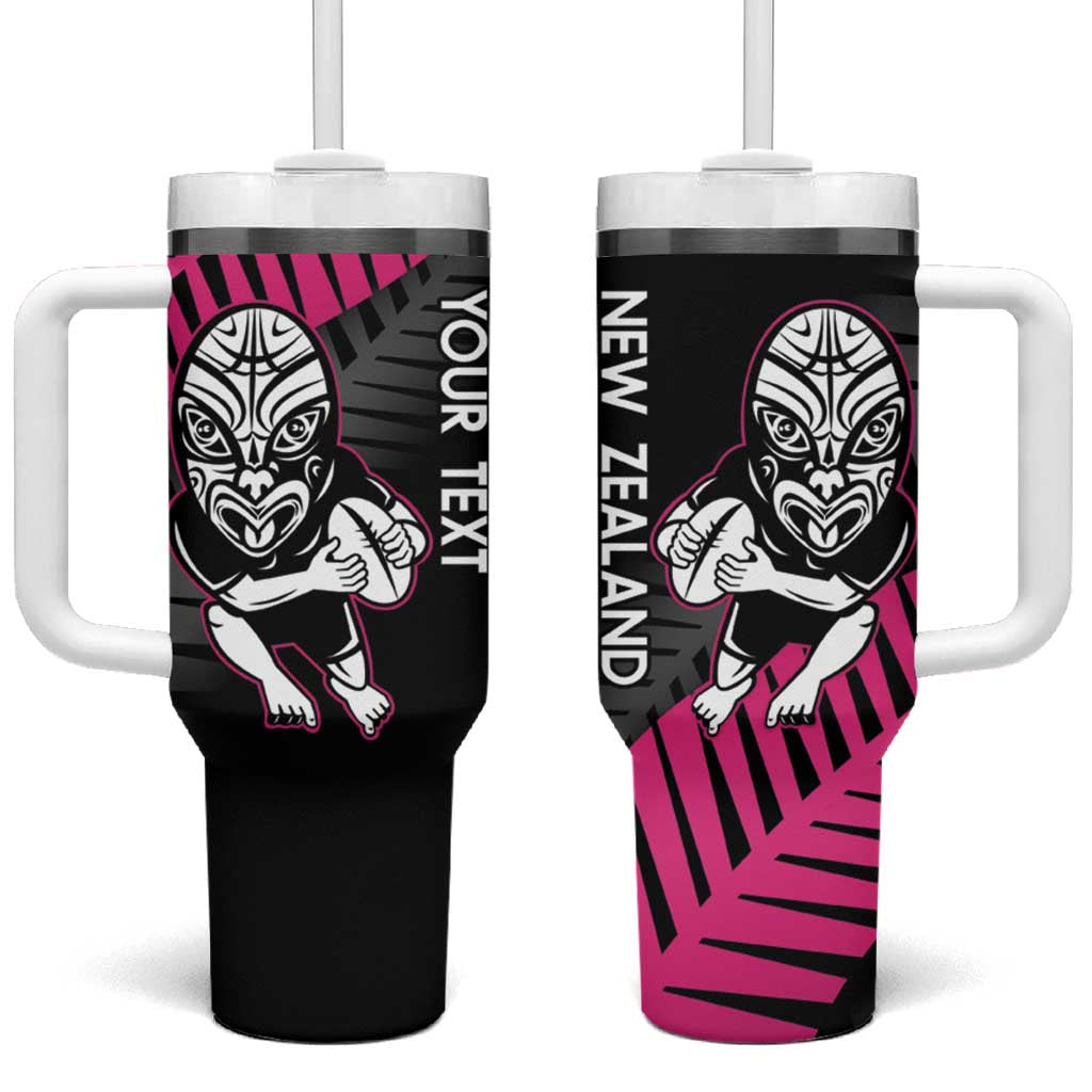 New Zealand Silver Fern Rugby Custom Tumbler With Handle 2025 All Black Go Champions - Aussie Hoodie