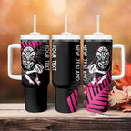 New Zealand Silver Fern Rugby Custom Tumbler With Handle 2025 All Black Go Champions - Aussie Hoodie
