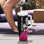 New Zealand Silver Fern Rugby Custom Tumbler With Handle 2025 All Black Go Champions - Aussie Hoodie