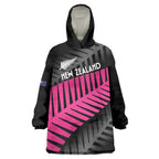 New Zealand Silver Fern Rugby Custom Wearable Blanket Hoodie 2025 All Black Go Champions - Aussie Hoodie